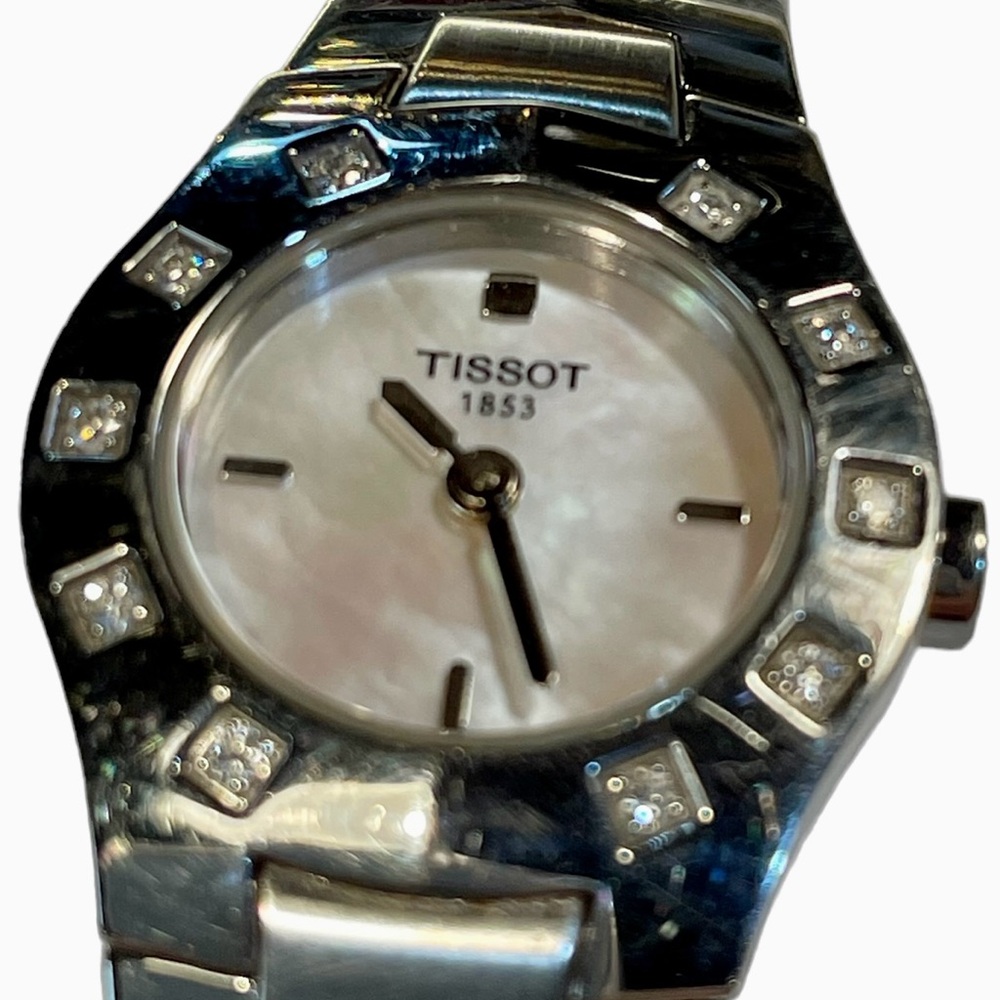 Tissot 1853 Mother Of Pearl Diamond Swiss Made Women's Stainless
